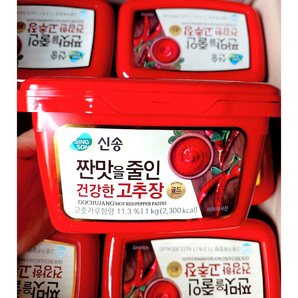 Hộp 1KG Tương Ớt Hàn Quốc Gochujang Ít mặn Singsong
