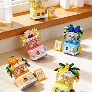 Bộ Lắp Ráp Hoa Quả Mini Trọn Bộ - Bơ Nho Chuối Trang Trí Bàn Dễ Thương HT Toys