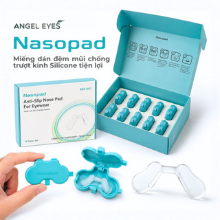 Miếng dán đệm chống trượt kính Silicone Angel Eyes Nasopad dùng cho kính cận, miếng dán đệm mũi