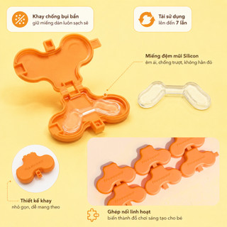 Miếng dán đệm chống trượt kính Silicone Angel Eyes Nasopad dùng cho kính cận, miếng dán đệm mũi