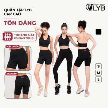 Quần Legging Nữ Dài LYB, Quần Legging Nữ Co Giãn Thoáng Mát, Thấm Mồ Hôi, Vải Mềm Thoáng Khí,Quần Tập Gym