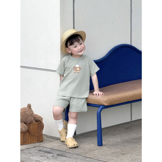 Ngọc Bảo An (1-2Y) Bộ quần áo cộc tay cotton 4 chiều thoáng mát, thấm hút tốt hoạ tiết đáng yêu 10kg đến 15kg
