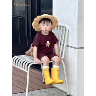 Ngọc Bảo An (1-2Y) Bộ quần áo cộc tay cotton 4 chiều thoáng mát, thấm hút tốt hoạ tiết đáng yêu 10kg đến 15kg