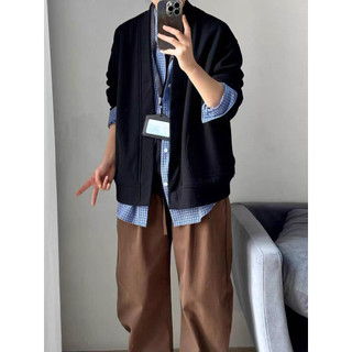 [SOFT Style]Cadigan dáng xuông rộng phong cách minimal dành cho Nam