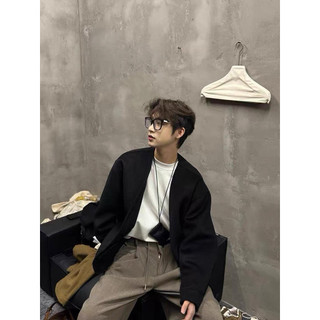 [SOFT Style]Cadigan dáng xuông rộng phong cách minimal dành cho Nam