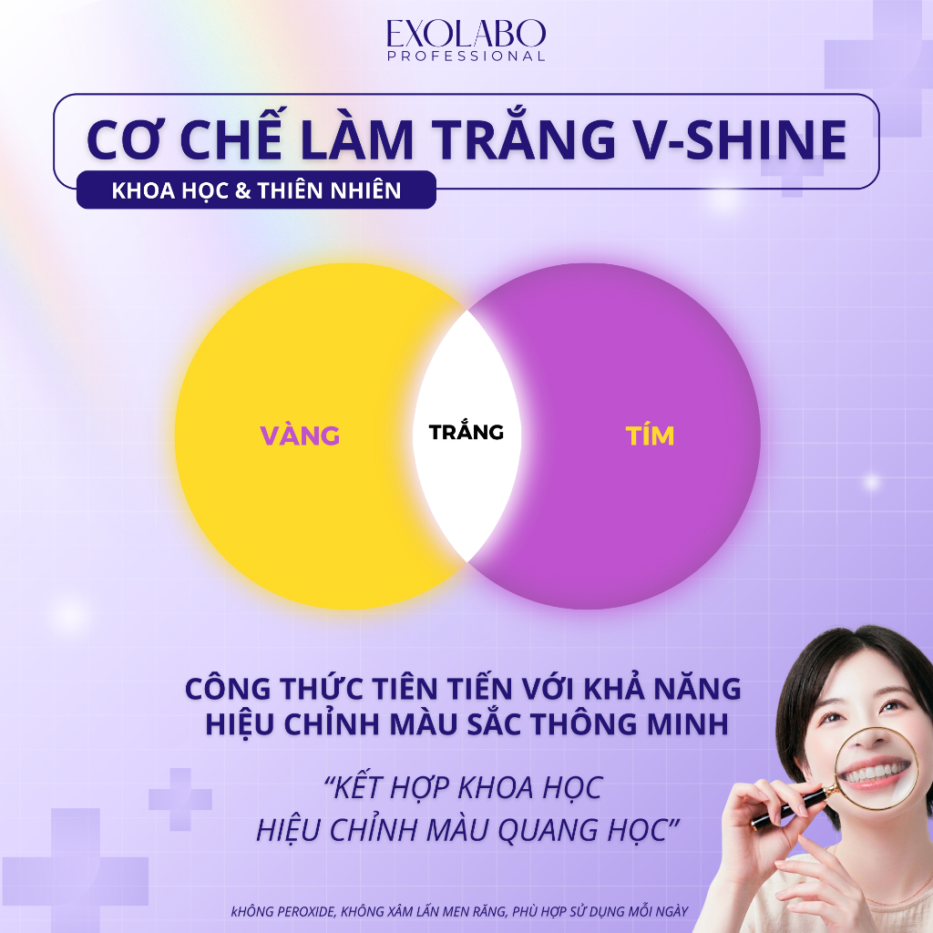 [ EXOLABO ] COMBO 2 Kem Đánh Răng V-SHINE, GIÚP RĂNG TRẮNG SÁNG – LÀM SẠCH MẢNG BÁM