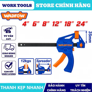 Thanh kẹp nhanh WADFOW, lực kẹp mạnh chống trượt, thao tác một tay, dùng cho mộc – DIY DNWF