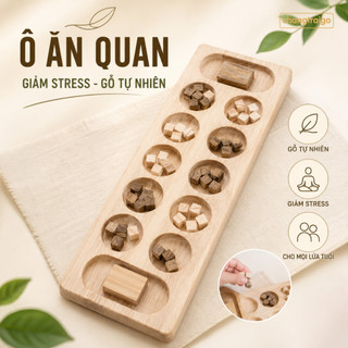 Bộ đồ chơi dân gian ô ăn quan, đồ chơi gắn kết gia đình, nhỏ gọn tiện lợi - Chàng Trai Gỗ