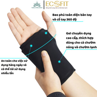 Gel Chườm Nóng Lạnh Cổ Tay ECOFIT Cao Cấp Giảm Đau Bong Gân, Mỏi Cổ Tay, Thư Giãn Sau Chơi Thể Thao