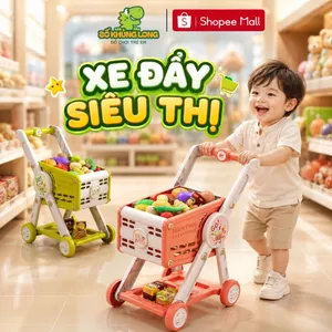 Đồ Chơi Xe Đẩy Siêu Thị Thông Minh CAO 54CM Kèm 31 Món Cho Bé Từ 3 Tuổi Đồ Chơi Bán Hàng Cho Bé BỐ KHỦNG LONG