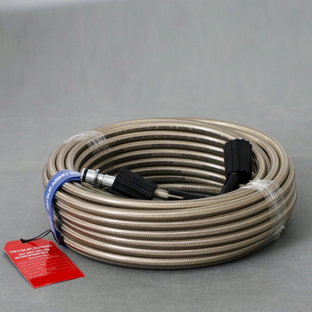 Dây Xịt Máy Rửa Xe Gia Đình 15m MITSUKAISHO DXR-15m Áp Lực Tối Đa 400 bar Bảo Hành 12 Tháng