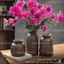 Bình Hoa Gốm Sứ Bát Tràng Khắc Tay Hoa Sen Decor Trang Trí Phòng Khách Set Lẻ Bộ 3 Bình GomdecorTSC