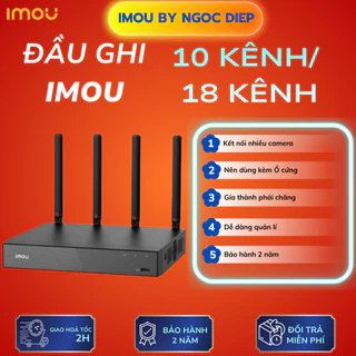 Đầu Ghi Hình IMOU NVR-N110W-8A0E / NVR-N118W-8A0E 10 Kênh & 18 Kênh Hỗ Trợ Camera IP Chuẩn 4K, Bảo…