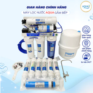 Máy lọc nước ION KIỀM không vỏ tủ để gầm bếp Aqua plus 8-12 cấp lọc