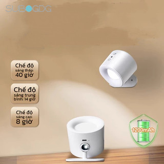 SUBOGDG Đèn ngủ không dây có từ tính không cần gắn dây kết nối đèn đọc sách, có pin sạc