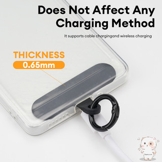 【Chamvn】phụ kiện tiện dụng. miếng đệm trang trí có kẹp lò xo Ốp điện thoại silicon siêu mỏng