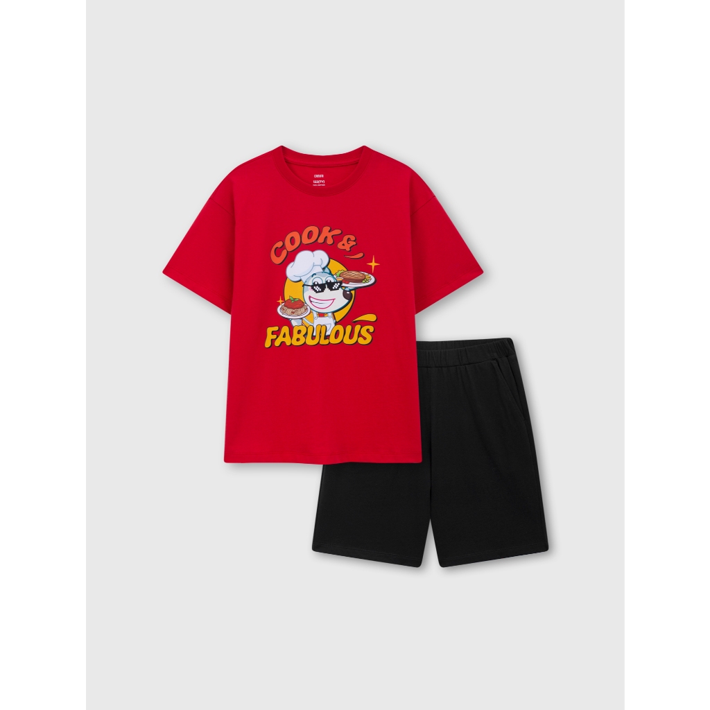 Bộ quần áo bé trai CANIFA đồ bộ hè chất liệu 100% cotton mềm mịn mát chuẩn OEKO-TEX 2LS26S001