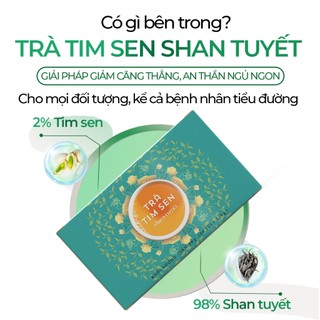 [TRÀ QUÝ] Trà Tim Sen Shan Tuyết Hà Giang Sunbeleaf - Giảm Căng Thẳng, Giúp Ngủ Ngon