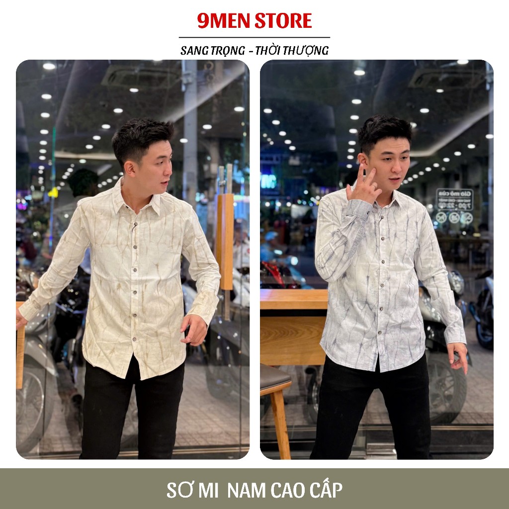 Sơ Mi Nam Vải Cotton Wash Hàn Quốc Cao Cấp Thấm Hút Mồ Hôi Sang Trọng 05