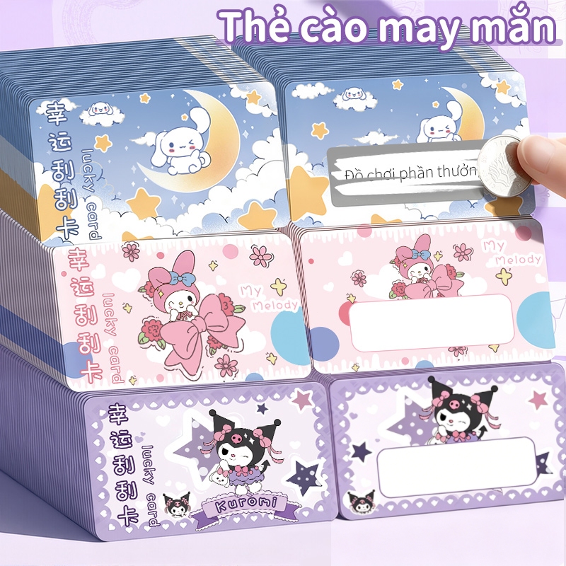 120 Thẻ cào hoạt hình cute quà tặng dễ thương sinh nhật trò chơi văn phòng giải trí thú vị