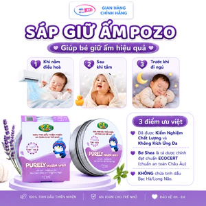 Sáp Giữ Ấm Pozo an toàn cho bé tránh cảm - giữ ấm mùa đông,bé nằm điều hoà lọ 12ml Pozokid - Perely Warmx Wax