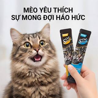 Sup Thưởng Cho Mèo 50 thanh 15g | Probiotics Hỗ Trợ Tiêu Hóa, Giảm Mùi Phân Dễ Tiêu Hóa