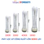 Combo 2 Cốc Lọc Béo 20 inch (1 TRONG, 1 XANH) + Màng UF công suất lớn Dùng Sợi PVDF Siêu Lọc, Lọc Nước Sinh Hoạt