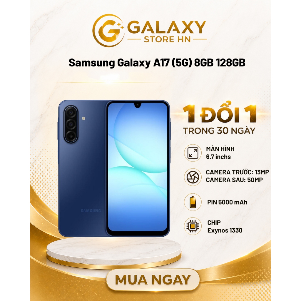 Điện Thoại Samsung Galaxy A17 (5G) 8GB 128GB Chính hãng
