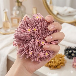 Dây Buộc Tóc Hoa Cúc Nhỏ Phong Cách Hàn Quốc Đáng Yêu , Co Giãn Tốt Nhiều Màu Hot Trend Cho Nữ