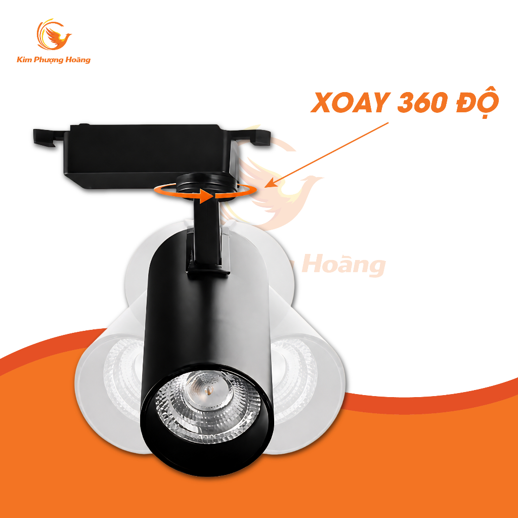 Đèn LED Rọi Ray 20W 30W Xoay 360 Độ - Đèn Lon Chiếu Điểm Trang Trí Shop Thời Trang, Quán Cafe