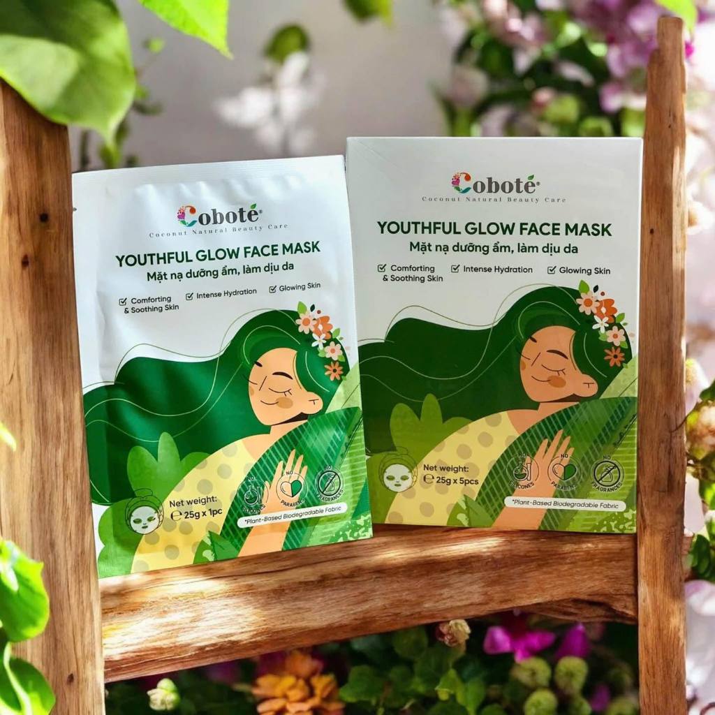 Mặt nạ dưỡng ẩm, làm đều màu da Coboté - Mặt nạ cấp ẩm, hỗ trợ phục hồi, trắng da, đều màu