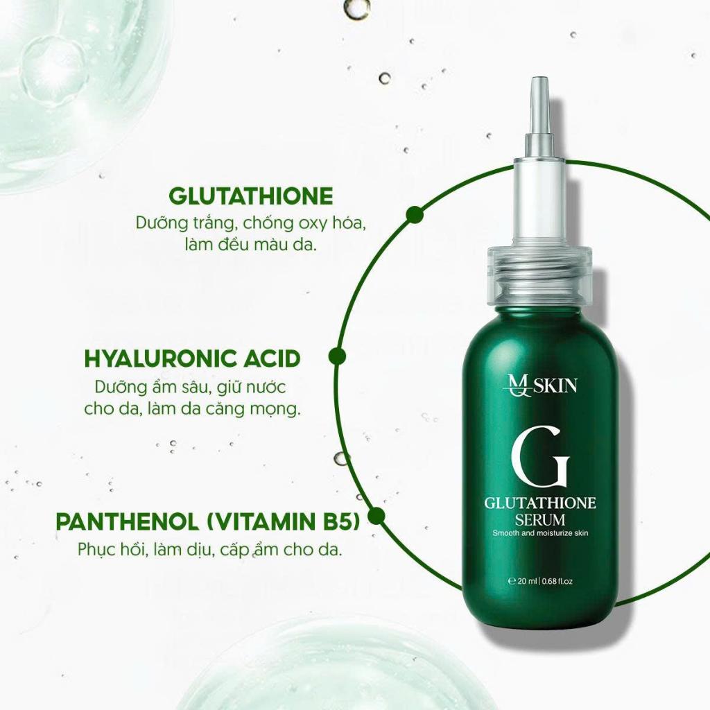 [TẶNG 2 NẠ ] [MQSKIN] COMBO DƯỠNG DA BAN ĐÊM CĂNG BÓNG VÀ TRẮNG SÁNG ( SERUM GLUTATHIONE VÀ KEM DƯỠNG BLUR MELASMA )