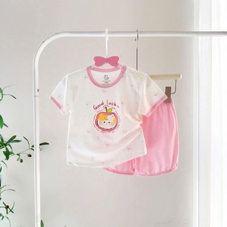 Bộ Cộc Tay Cho Bé Chất Liệu Mềm Mịn, Thoáng Mát Mùa Hè Cho Bé Trai, Bé Gái 6-16Kg
