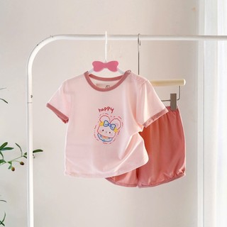 Bộ Cộc Tay Cho Bé Chất Liệu Mềm Mịn, Thoáng Mát Mùa Hè Cho Bé Trai, Bé Gái 6-16Kg