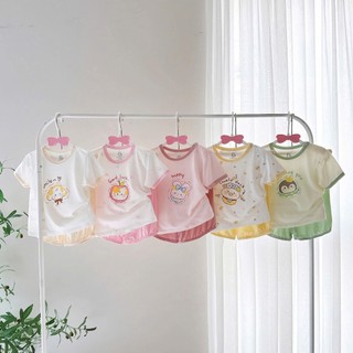 Bộ Cộc Tay Cho Bé Chất Liệu Mềm Mịn, Thoáng Mát Mùa Hè Cho Bé Trai, Bé Gái 6-16Kg