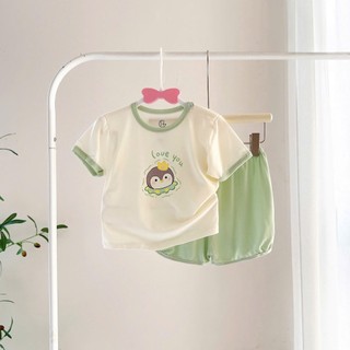 Bộ Cộc Tay Cho Bé Chất Liệu Mềm Mịn, Thoáng Mát Mùa Hè Cho Bé Trai, Bé Gái 6-16Kg