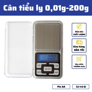 Cân Tiểu li mini điện tử cân tiểu ly chính xác cao định lượng 0.01g-500g bảo hành 6 tháng có đếm số