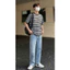Quần Jean Nam FABUMAN ống SUÔNG chất bò denim cạp cao màu xanh đen phong cách RETRO bigsize