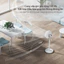 Quạt cây đứng Xiao MiQcooko 7 cánh có điều khiển tản gió rộng,hoạt động êm ái, quay 120 độ siêu mát-BT 18 tháng