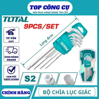 Bộ chìa lục giác đa năng đủ loại TOTAL thép hợp kim cao cấp chịu lực cao chính hãng DN2