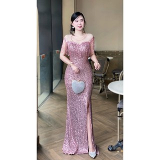 Đầm dài đi tiệc trung niên U40 dành cho nữ[damvaythietke] đầm dạ hội có đủ size đủ màu m133