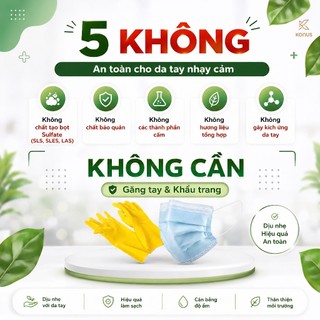 Men Dừa Rửa Chén Bát Thiên Nhiên KONUS Homecare Tinh Dầu Sả Chanh Nước Dừa Lên Men Làm Sạch Dầu Mỡ