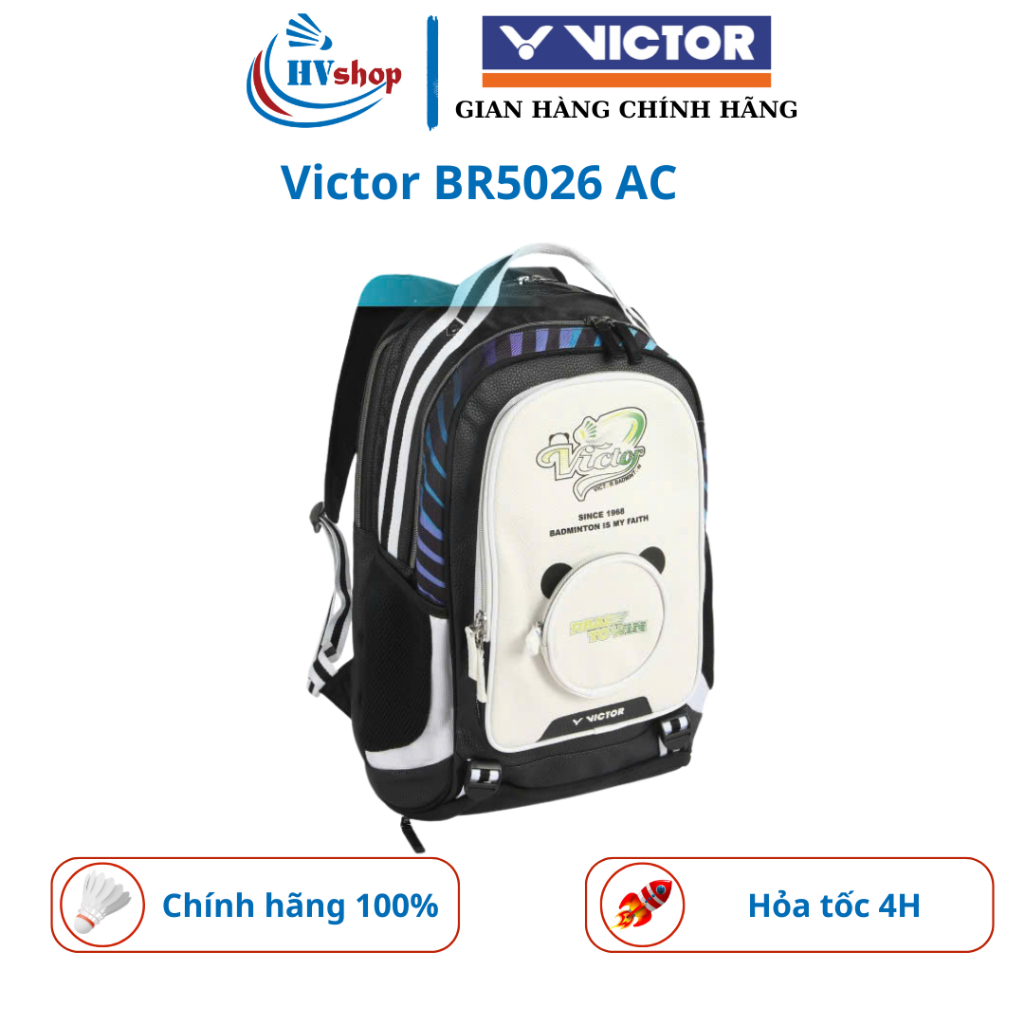 Balo Victor BR5026 AC chính hãng, thiết kế dây đeo công thái học, 03 ngăn đựng đồ - HVShop