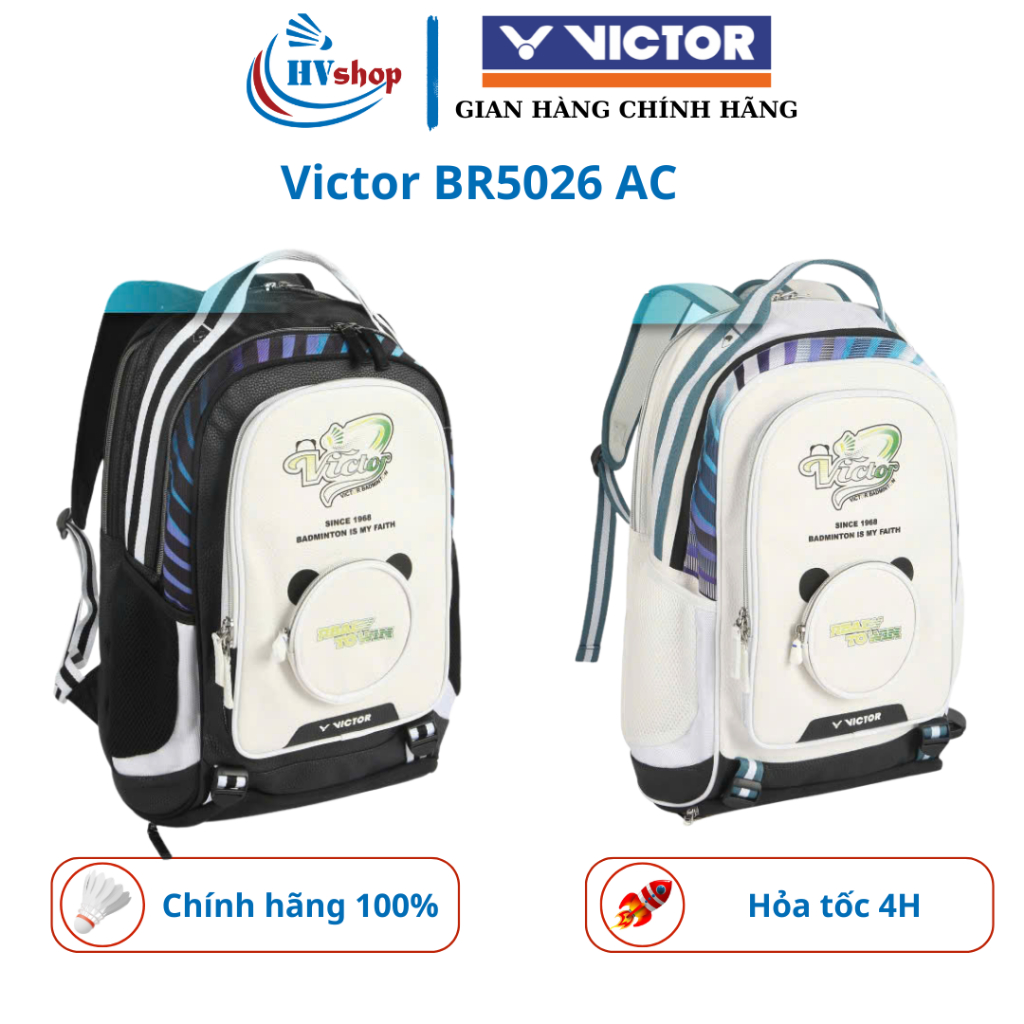 Balo Victor BR5026 AC chính hãng, thiết kế dây đeo công thái học, 03 ngăn đựng đồ - HVShop