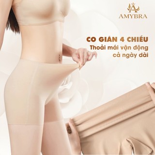 [Hàng Mới Về] Quần Bảo Hộ Đúc Su Mềm Mịn Không Lộ Viền, Quần Lót Đùi Ôm Dáng Quyến Rũ AMYBRA