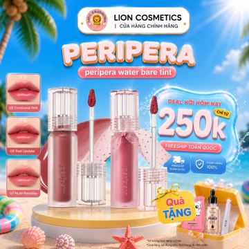 [Peripera] Son Tint Bóng Peripera Water Bare Tint, Ink Mood Glowy Lì Mịn Trên Môi Màu Sắc Đa Dạng Hàn Quốc PESTINT