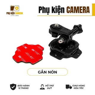 Kẹp Gắn Nón Bảo Hiểm Cho Camera Hành Trình Cam Mini - Giá Đỡ Cằm Mũ Bảo Hiểm Fullface Quay POV Chống Rung Cực Chắc