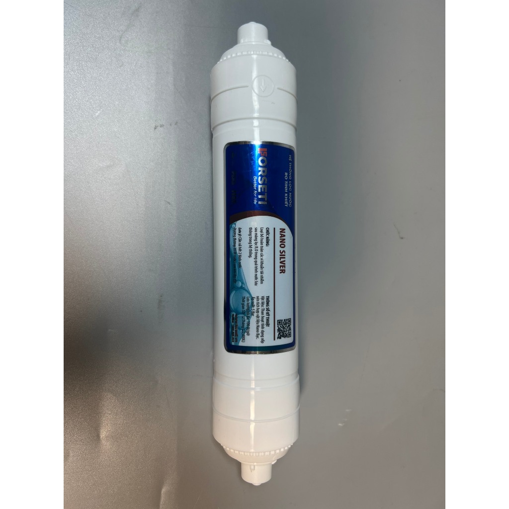Lõi Chức Năng Nano Silver FORSETI Giúp Diệt Khuẩn Và Chống Tái Nhiễm Khuẩn- Cấu Tạo Từ Than Dạng Xốp Kết Hợp Nano Bạc