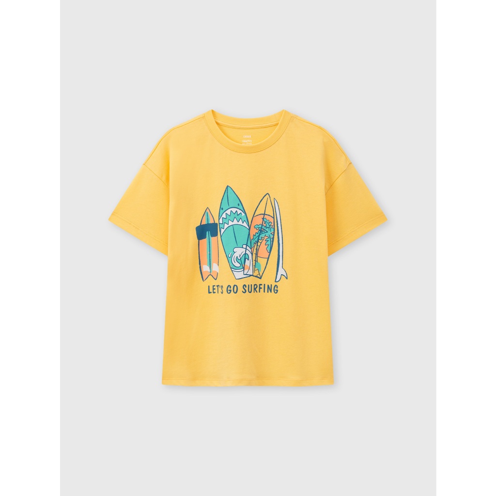 Bộ quần áo bé trai CANIFA mặc nhà chất liệu cotton mềm mát đạt chứng chỉ OEKO-TEX có hình in 2LS26S007