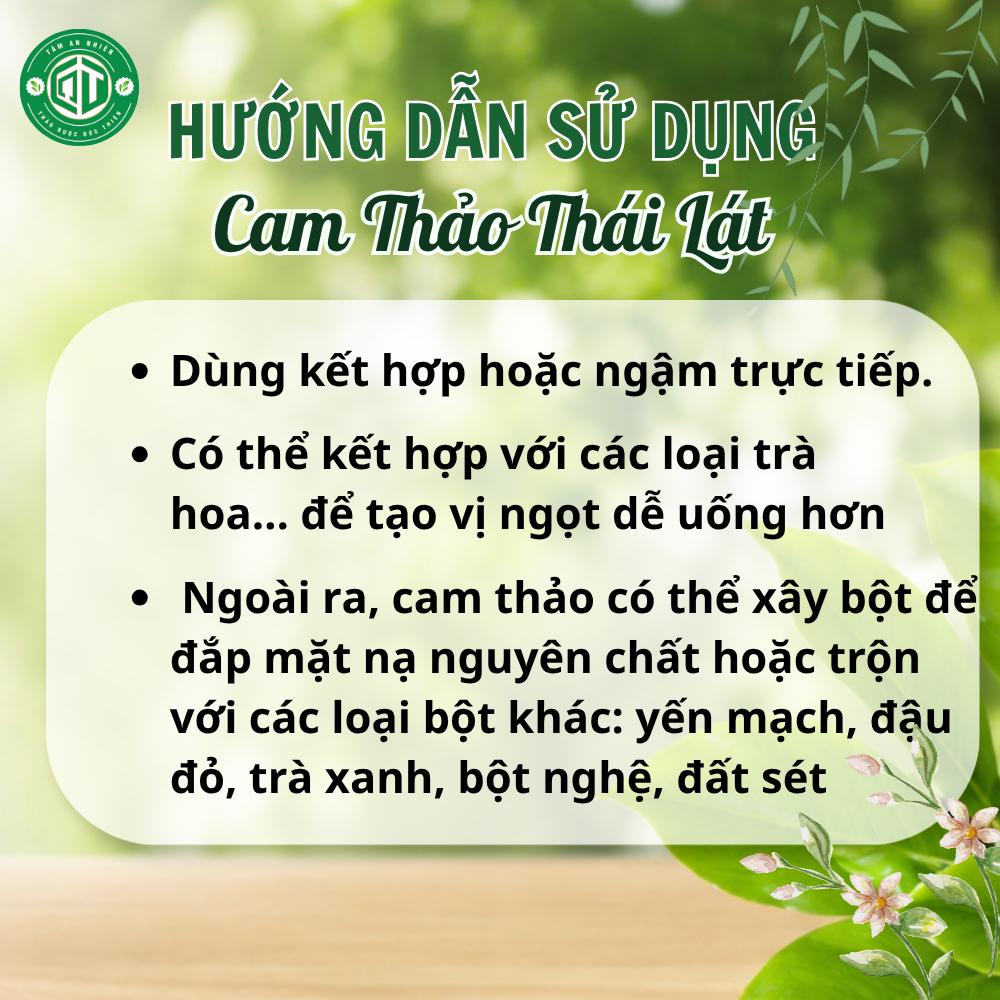 250g, 500g Cam Thảo Thái Lát Loại 1 Đức Thiện (Khô, Sạch, Thơm) - Cải Thiện Viem Họng, Ngừa Sâu Răng
